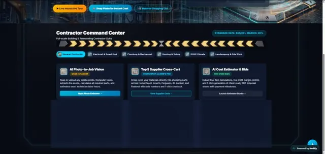 Contractor OS, screenshot