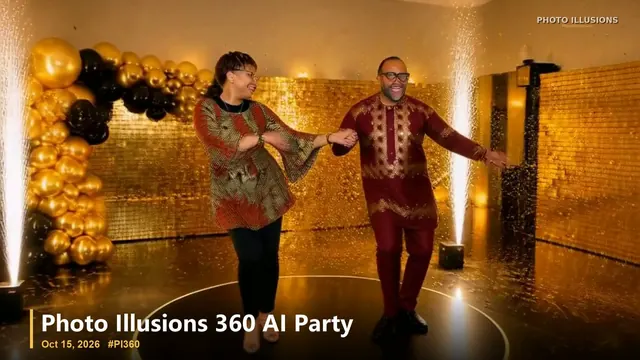 360 AI Party video still: Milestone Birthday, couple