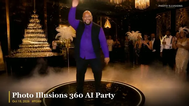 360 AI Party video still: Great Gatsby, one guest