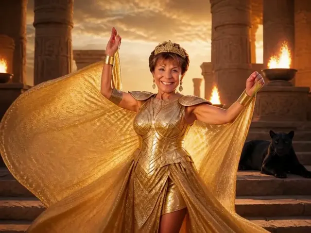 Photo Illusions in Motion, Desert Goddess (one woman): after the outfit and world change